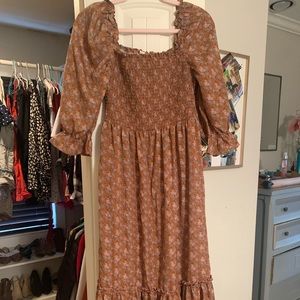 Off the shoulder midi dress